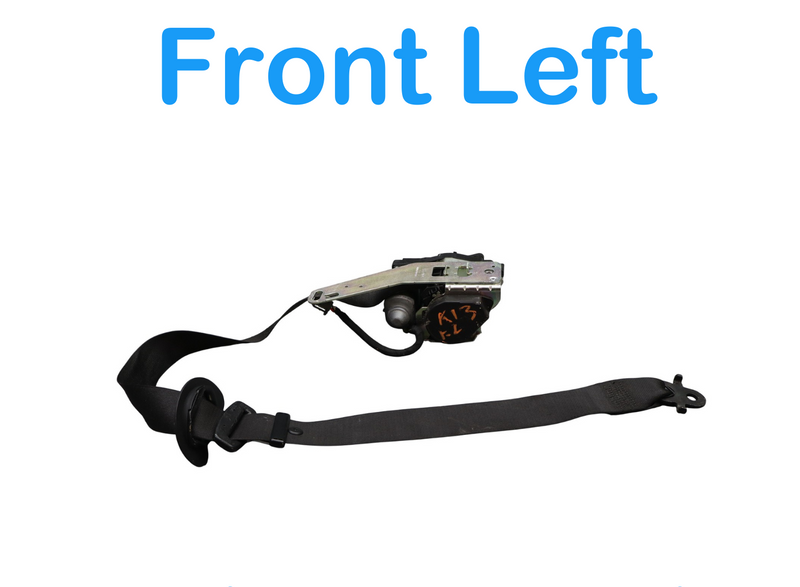 Load image into Gallery viewer, 09-12 BMW 750Li F01 F02 Front Left Driver Seat Safety Belt Retractor Black Oem
