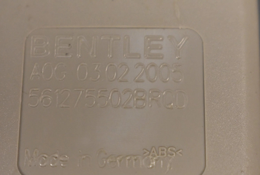 03-06 Bentley Continental GT Coupe Front Right Side Seat Belt Buckle Black OEM