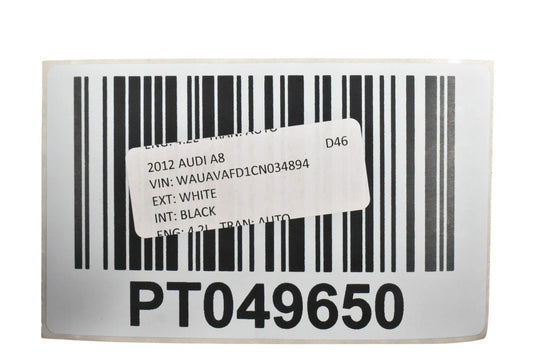 11-18 Audi A8 Quattro S8 Front Right Side Lower Bottom Heated Seat Cushion OEM