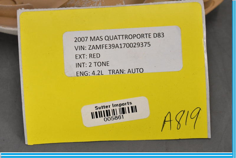 Load image into Gallery viewer, 04-08 Maserati Quattroporte Front Left Driver Seat Lower Trim Cover Oem
