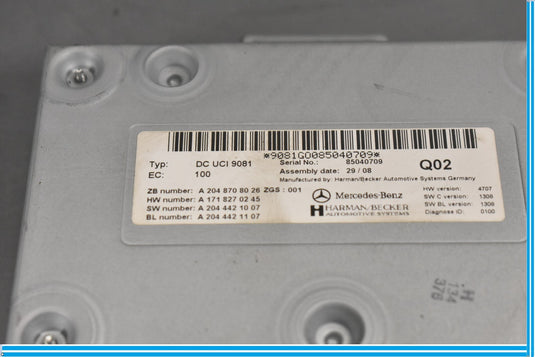 06-12 Mercedes W164 GL500 GL550 GL450 Communication Interface Module Unit Oem