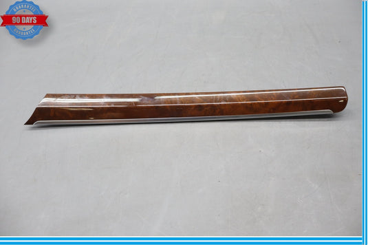 07-15 Audi Q7 Rear Left Driver Side Door Panel Trim Cover Wood Grain Oem