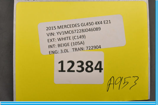 13-16 Mercedes GL450 X166 Rear Left Driver Side Door Control Module ECU Oem