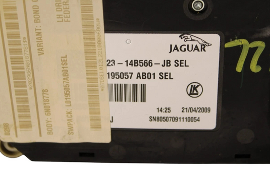 09-11 Jaguar XF XFR Front Left Driver Side Seat Control Switch 8X2314B566 Oem