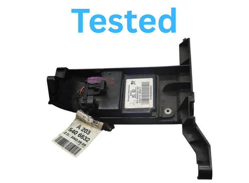 Load image into Gallery viewer, 03-09 Mercedes W209 CLK350 CLK550 Right Seat Occupancy Sensor Mat SRS Module Oem

