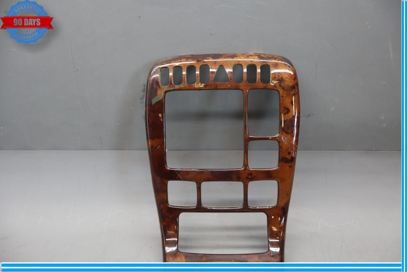 Load image into Gallery viewer, 00-02 Mercedes W215 CL55 AMG Center Console Radio Trim Panel Bezel Wood Oem
