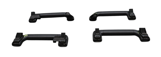 11-18 Porsche Cayenne 958 Front & Rear Roof Grab Bar Handle Black OEM