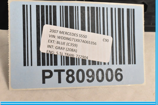 07-13 Mercedes W221 S550 Dashboard Air Vent Trim Panel OEM