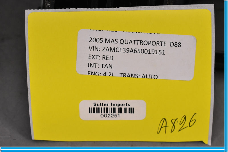 Load image into Gallery viewer, 03-12 Maserati Quattroporte Center Upper Dash Bezel Air Vent Trim Panel Oem
