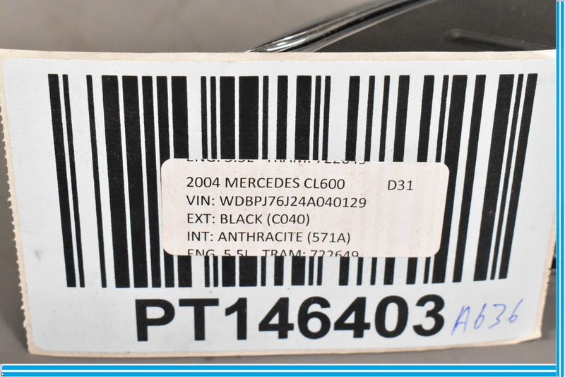 Load image into Gallery viewer, 00-06 Mercedes CL500 CL600 W215 Front Left Driver Seat Upper Belt Trim Oem
