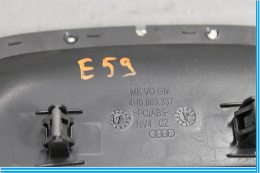 11-18 Audi A8 Quattro Front Center Console Handle Bezel Trim Oem