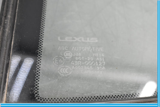 07-12 Lexus LS460 Rear Left Driver Side Door Quarter Panel Window Glass Oem