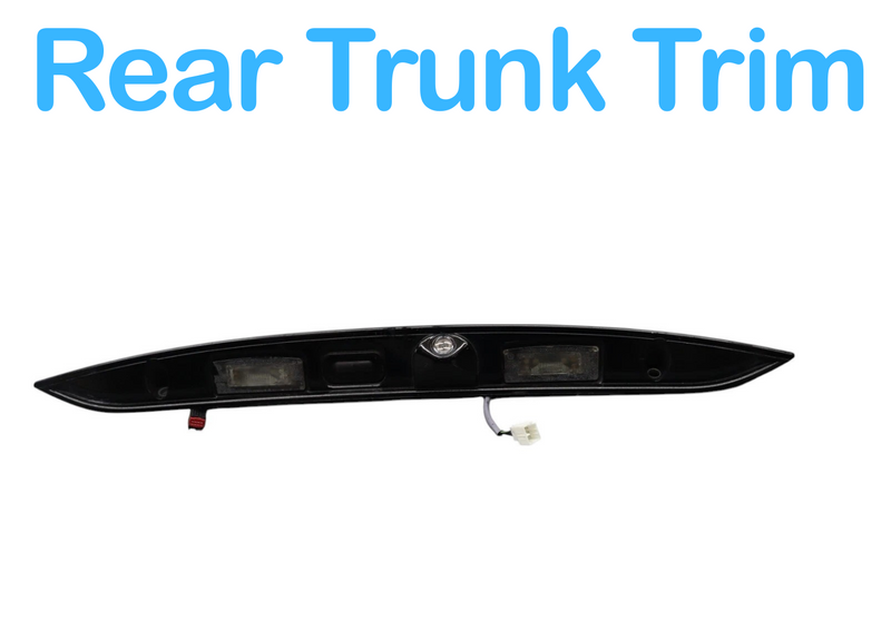 Load image into Gallery viewer, 14-17 Maserati Ghibli Rear Trunk Lid Finisher Trim Light Bar W/ Camera Black Oem
