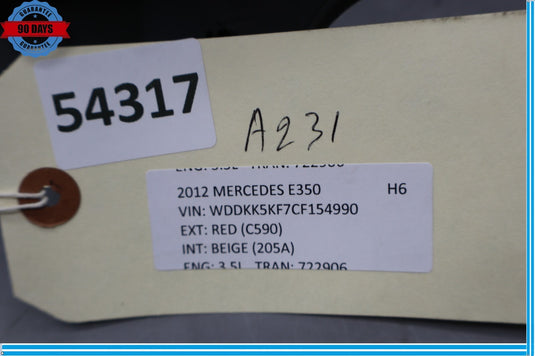 10-13 Mercedes W207 E350 Coupe Dash Speedometer Instrument Trim Bezel Black Oem