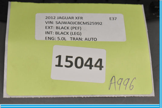 09-12 Jaguar XF XFR X250 Front Left Side Windshield Cowl Cover Panel Lid Oem