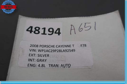 03-10 Porsche Cayenne Engine Throttle Body Valve Assembly Oem