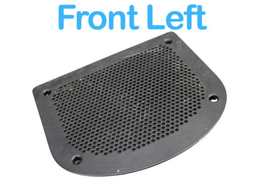 09-15 BMW 750i 750Li F01 Front Left Side Under Seat Speaker Subwoofer Cover Oem