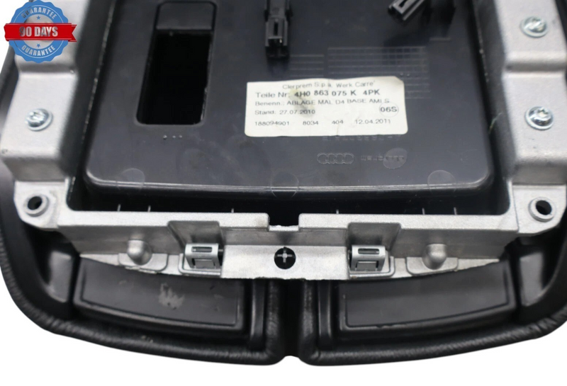 Load image into Gallery viewer, 11-18 Audi A8 A8L Quattro Center Console Armrest Arm Rest Storage Black Oem
