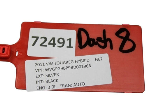 11-17 Volkswagen Touareg Front Dashboard Instrument Panel Assembly Black Oem