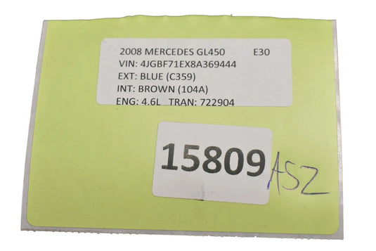 06-19 Mercedes X164 GL450 ML550 Rear Right Passenger Side Air Suspension Bag Oem