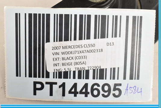 07-14 Mercedes CL550 S550 W216 High Tone Pitch Horn Signal Alarm Oem