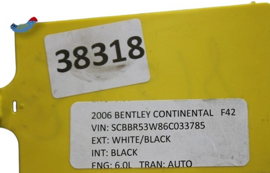 06-13 Bentley Continental Flying Spur Power Steering Rack& Pinion 7852501961 OEM