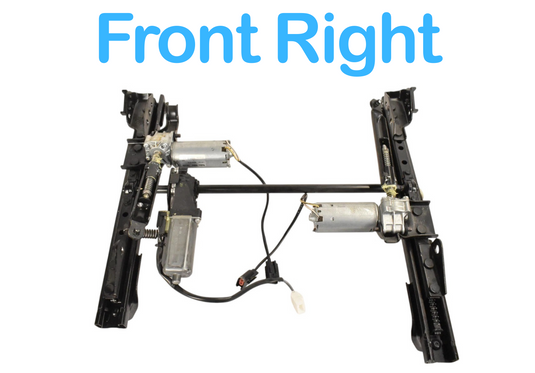 03-13 Maserati Quattroporte Front Right Side Seat Rail Track Frame W/ Motors Oem