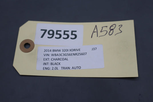 12-21 BMW F30 320i 328i xDrive Front Left Bumper Radiator Outer Support Rail oem