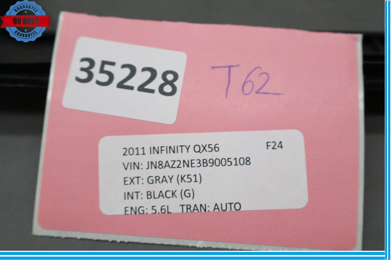 Load image into Gallery viewer, 11-17 Infiniti QX56 QX80 Rear Center Console Storage Forward Trim Panel Oem
