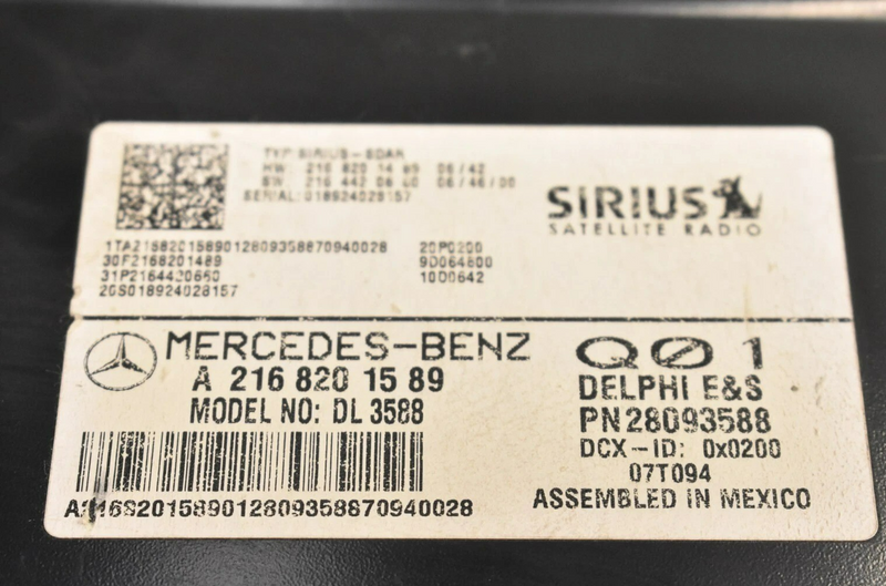 Load image into Gallery viewer, 07-14 Mercedes C300 CL550 Sirius Satellite Radio Receiver Control Module Oem
