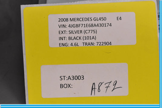 06-12 Mercedes W164 ML500 GL350 Headrest Screen Monitor Control Module Unit Oem