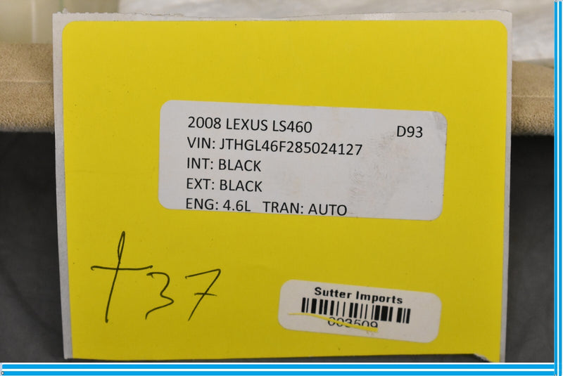 Load image into Gallery viewer, 07-12 Lexus LS460 Front Right Passenger Side A Pillar Trim Panel Oem
