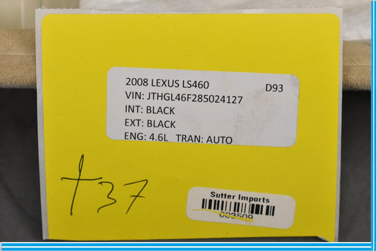 07-12 Lexus LS460 Front Right Passenger Side A Pillar Trim Panel Oem