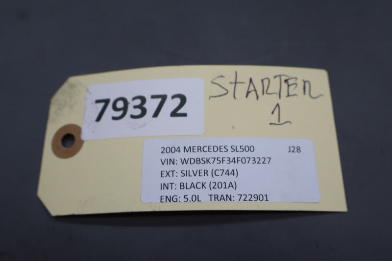 Load image into Gallery viewer, 94-12 Mercedes R230 SL500 E500 C240 S500 Engine Motor Starter Assembly Oem
