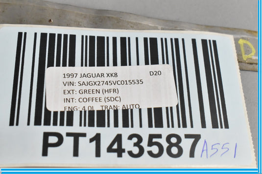 97-06 Jaguar XK8 Left Driver Door Tread Sill Scuff Plate Guard Oem