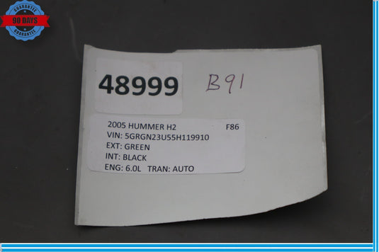 05-07 Hummer H2 Radio Satellite Receiver Control Module Unit 15125061 Oem