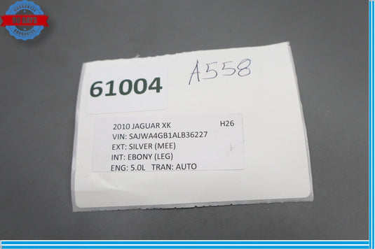 10-15 Jaguar X150 XK XKR Left Driver Side Seat Vent Cooling Cover Trim Black Oem