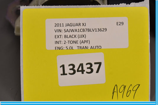 10-15 Jaguar XJ XJL Rear Left Driver Side Safety Seat Belt Retractor Oem
