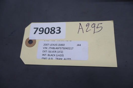07-12 Lexus LS460 LS600h Headlight Vertical Aiming Adjustment Adjuster Cover Oem