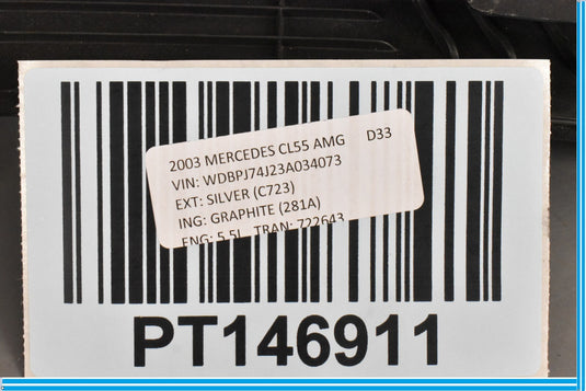 00-06 Mercedes CL500 CL55 AMG W215 Rear Right Keyless Entry Antenna Module Oem
