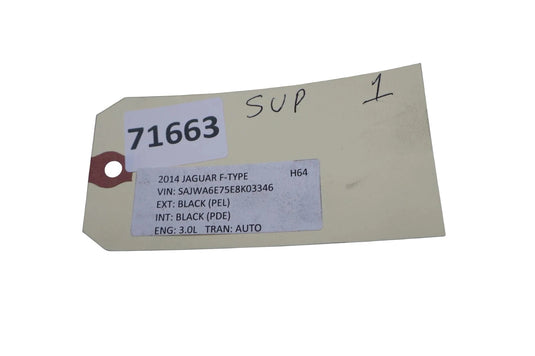 14-24 Jaguar X152 F-Type Front Upper Roof Finish Panel Trim Black T2R5136 Oem