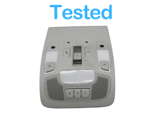 12-18 Audi A7 Roof Overhead Console Dome Light Lamp Panel Switch Assembly OEM