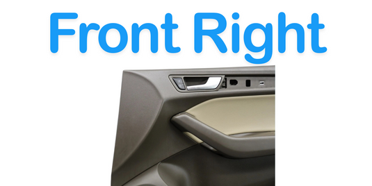 13-17 Audi Q5 SQ5 Front Right Passenger Side Interior Door Panel Gray Oem