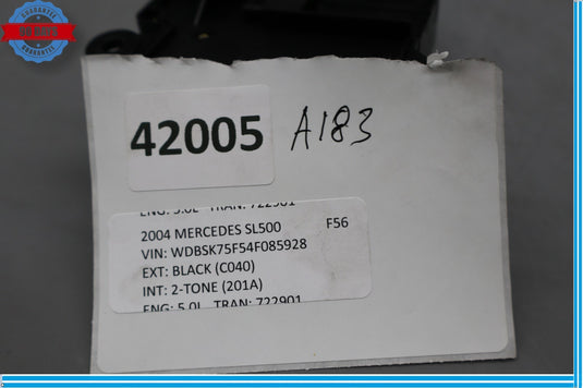 03-08 Mercedes R230 SL500 Right Side Seat Switch Control Module Oem