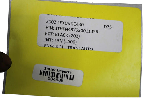 02-10 Lexus SC430 Front Bumper Support Reinforcement Impact Bar 5214724030 Oem