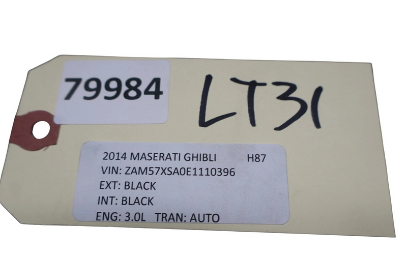 Load image into Gallery viewer, 14-17 Maserati Ghibli Windshield Wiper Cowl Trim Cover Panel Black 670010468 Oem
