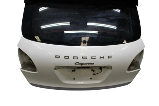 11-14 Porsche Cayenne 958S Trunk Lid Liftgate Tailgate Hatch Shell White OEM