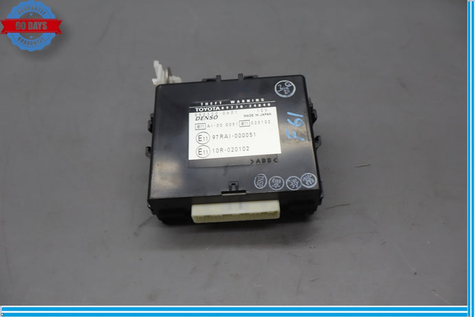 02-10 Lexus SC430 Anti Theft Warning Alarm Control Module 89730-24060 Oem