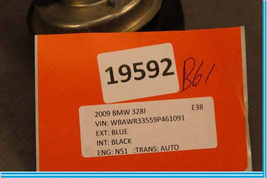 07-13 BMW 335i 328i Low Tone Pitch Signal Alarm Horn Oem
