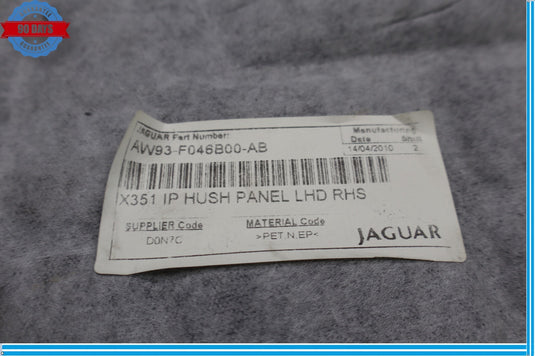 10-15 Jaguar X351 XJ XJL Front Right Passenger Under Dash Cover Panel Oem